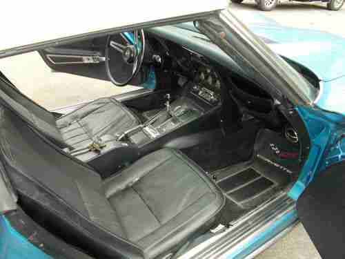 1973 Corvette Sport Coupe Medium Blue, image 7