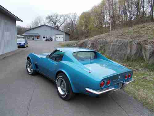 1973 Corvette Sport Coupe Medium Blue, image 15