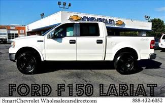 Used ford f 150 crew cab lariat pickup trucks 4x4 truck 4dr 4wd we finance autos