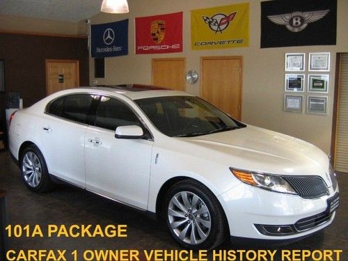 2013 lincoln mks navigation back up camera heated a/c leather roof clean report