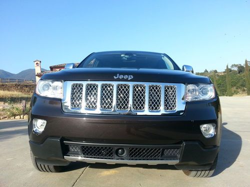 2012 jeep grand cherokee overland summit  brown/brown