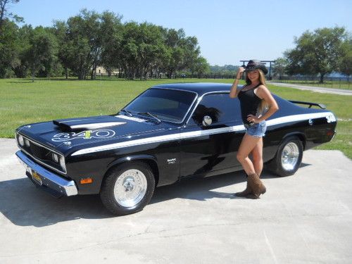 1970 duster black twister 340 4-speed  dodge mopar cuda challenger scat pack