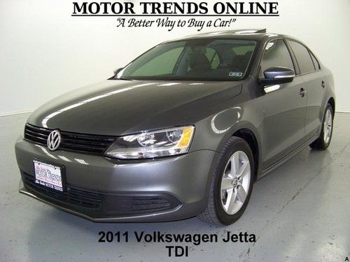 Tdi diesel sunroof auto leather htd seats bluetooth 2011 volkswagen jetta 54k