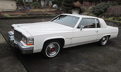 Original 1981 cadillac coupe deville red leather interior with rare 4.1l 252 v6