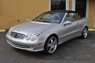 2004 mercedes clk320 cabrio 22500 miles lorinser wheels non smoker no reserve!