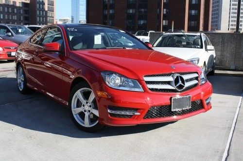 C250 coupe rwd red on black, turbocharged ipod media 17 alloys sunroof 200hp