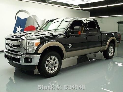 2011 ford f-250 lariat crew diesel 4x4 fx4 sunroof nav texas direct auto