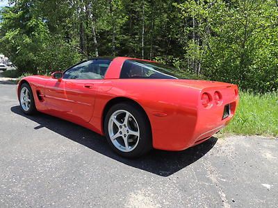 01 Chevy Corvette 1-OWNER 6-SPEED MANUAL TRANSPARENT TARGA ROOF BLACK LEATHER, image 3