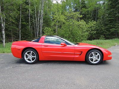 01 Chevy Corvette 1-OWNER 6-SPEED MANUAL TRANSPARENT TARGA ROOF BLACK LEATHER, image 5