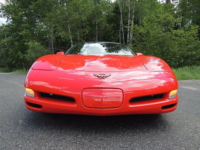 01 Chevy Corvette 1-OWNER 6-SPEED MANUAL TRANSPARENT TARGA ROOF BLACK LEATHER, image 7