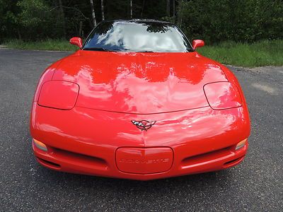 01 Chevy Corvette 1-OWNER 6-SPEED MANUAL TRANSPARENT TARGA ROOF BLACK LEATHER, image 9
