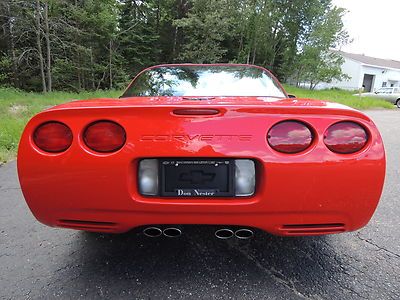 01 Chevy Corvette 1-OWNER 6-SPEED MANUAL TRANSPARENT TARGA ROOF BLACK LEATHER, image 10