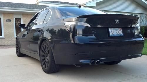 2004 bmw 545i v8 black on black