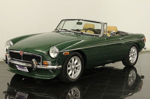 1977 mg mgb v8 roadster 3.9l v8 5 speed leather interior pro built custom