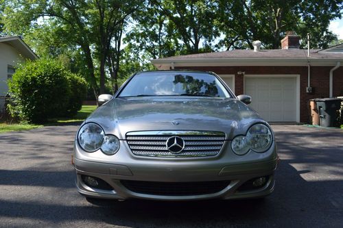 2005 silver mercedes benz c230 kompressor coupe