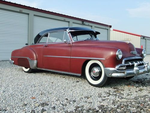 1952 chevy deluxe, hot rod, lead sled, original paint, original miles, custom