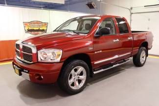 Slt laramie quad cab 4x4 heated leather red gray 20" alloy wheels hemi tow pack