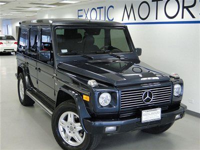 2002 mercedes g500 4-wd!! nav heated-sts moonroof 6-cd running-boards 18"whls!!