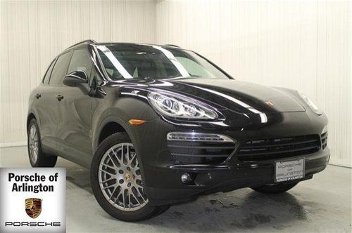 Cayenne s awd black low miles park assist xenon lights leather navi bose audio
