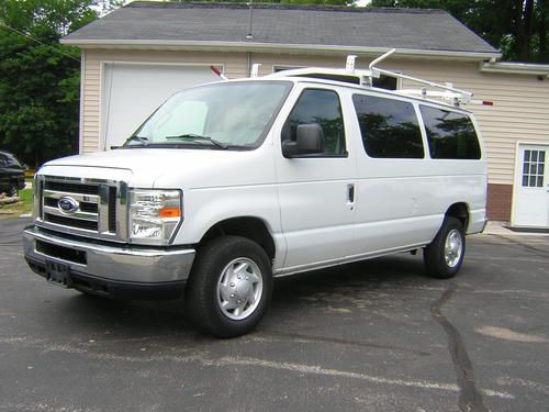 2008 ford e-350 super duty xlt work cargo passenger van 5.4l