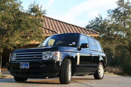 2004 land rover range rover hse java black - carfax certified!