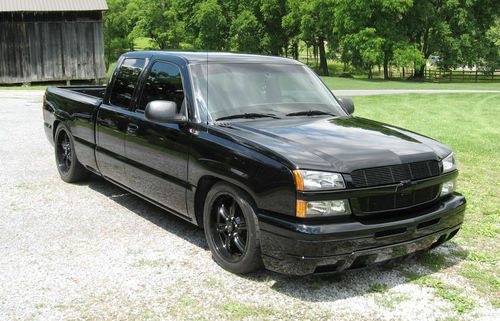 Lowered; murdered out; chevy truck;ss; slammed; blacked out; black; *no reserve*