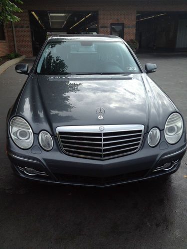 Hot metallic grey/black interior leather 2007 mercedes benz e350 4matic loaded