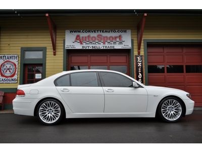 2008 alpine white bmw 750li fully loaded navigation htd seats l@@k