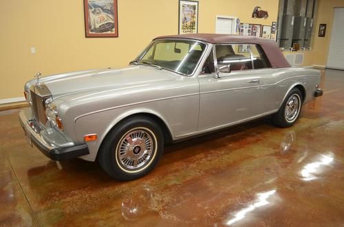 1983 rolls-royce corniche convertible