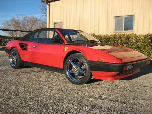 1985 ferrari mondial quattrovalvole convertible 2-door 3.0l