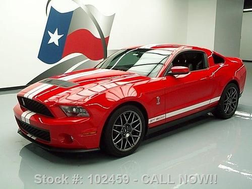 2011 ford shelby gt500 svt cobra 6-spd nav shaker 6k mi texas direct auto