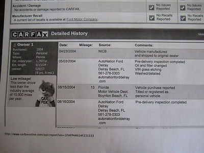 04 FORD MUSTANG CONVERTIBLE V6 3.9 AUTO 12K MILES 1 FL OWNER LIKE BRAND NEW MINT, image 62