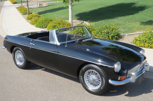1963 mgb pull handle roadster very early car, california car rust free must see!