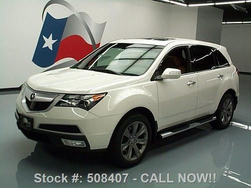 2010 acura mdx sh-awd advance sunroof nav dvd 19's 33k texas direct auto