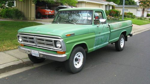 1972 ford f100 4x4 custom styleside pickup longbed