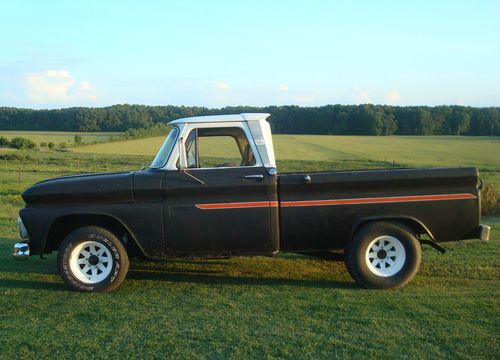 1964 chevrolet c10 swb fleetside pickup truck project-custom cab-big back glass