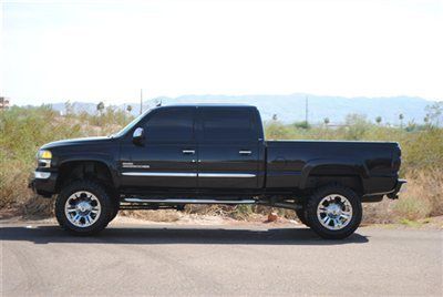 Lifted 2005 gmc sierra 2500hd duramax diesel slt...lifted gmc sierra 2500