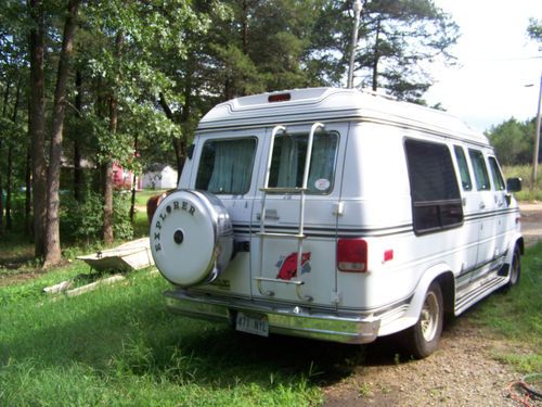 Fully loaded g-20 explorer camper special hi-top all leather &amp; wood conversion