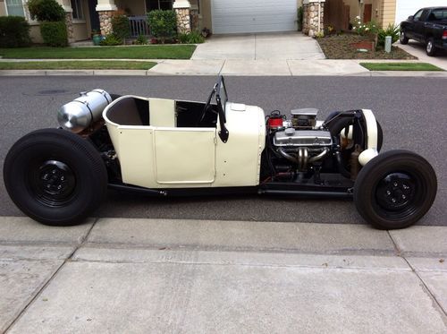 1927 ford steel modified roadster / pink in hand / current calif registered