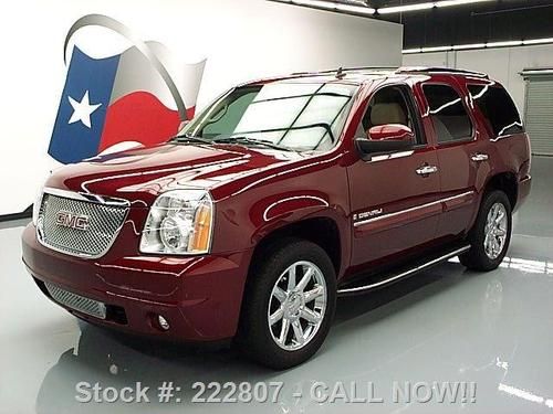 2008 gmc yukon denali sunroof nav rear cam dvd 20's 45k texas direct auto