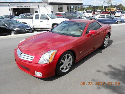 2005 cadillac xlr navigation, memory, heads up display crystal red met.