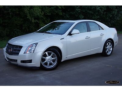 5-days *no reserve* '08 cadillac cts 1-owner off lease nav bose pano roof onstar