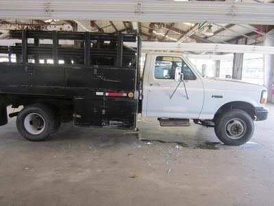 7.3l diesel rack truck dually 2wd runs excellent clean carfax liftmoore crane