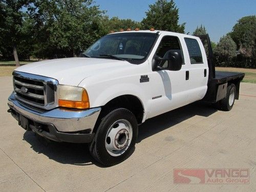 99 f550 flatbed 7.3l powerstroke diesel manual fleet maintained tx-one-owner
