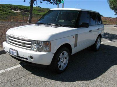 2003 land rover range rover suv white tan luxury &amp; performance super clean