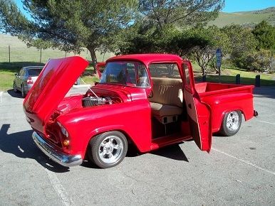 1957 chevy kustom1/2 ton pickup big window with suicide doors