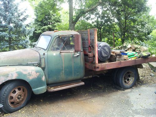 1949 chevy 2 ton pickup w/ dumping bed - project truck