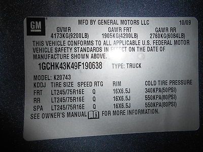 2009 Chevrolet Silverado 2500HD Crew Cab 4x4 41K NO RESERVE Salvage Rebuildable, image 31