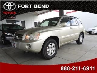 2001 toyota highlander v6 cruise alloy power cd