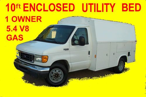 2003 ford e350 econoline knapheide enclosed utility bed cargo work delivery van